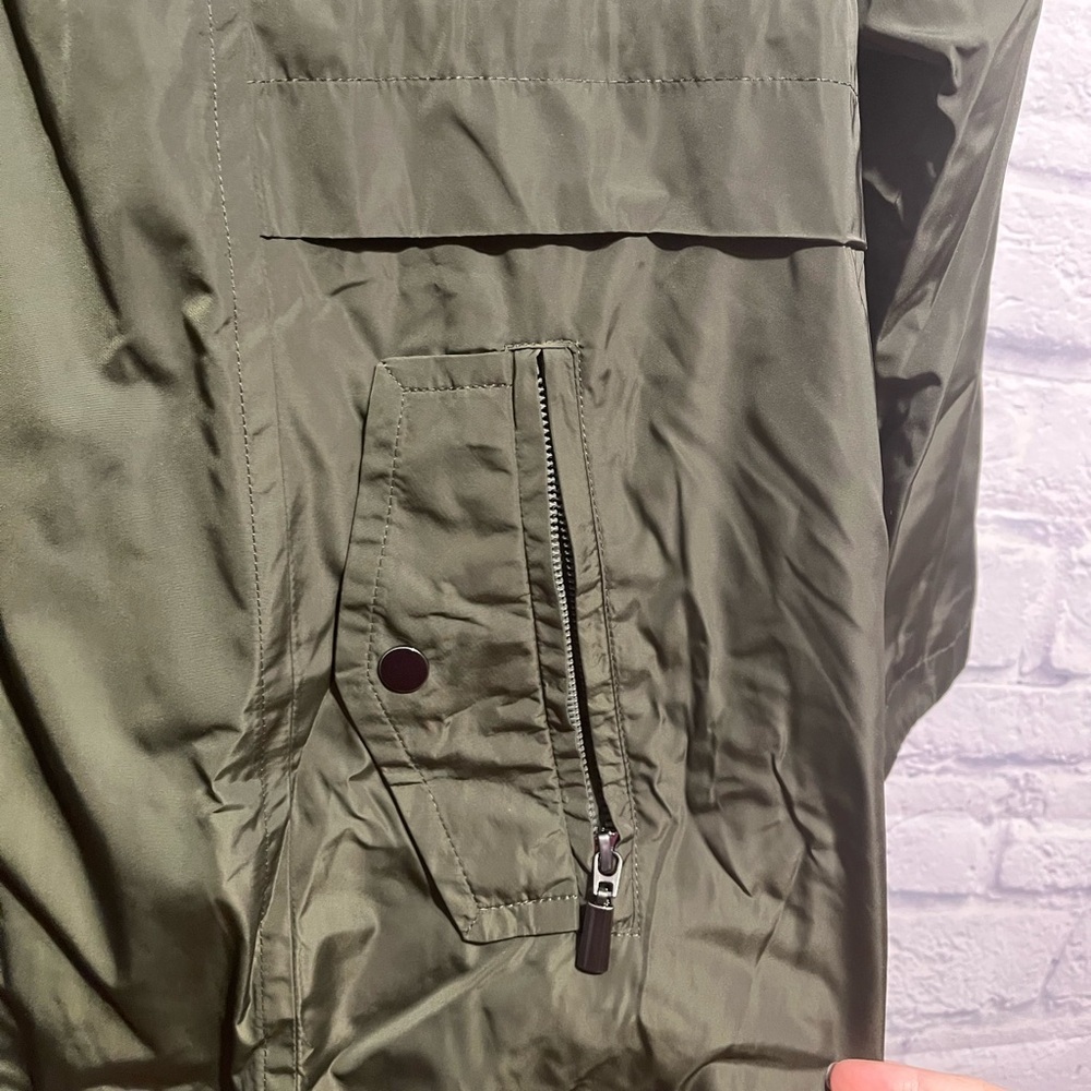 NWOT Centigrade Army Green Rain Jacket Large - Picture 7 of 8